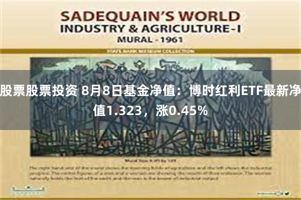 股票股票投资 8月8日基金净值：博时红利ETF最新净值1.323，涨0.45%