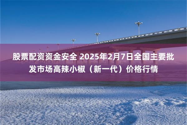 股票配资资金安全 2025年2月7日全国主要批发市场高辣小椒（新一代）价格行情